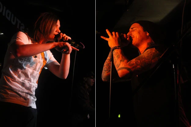 Ronnie Winter of The Red Jumpsuit Apparatus / James Hart of Burn Halo Ronnie Winter of The Red Jumpsuit Apparatus / James Hart of Burn Halo