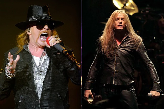 Axl Rose and Sebastian Bach Axl Rose and Sebastian Bach