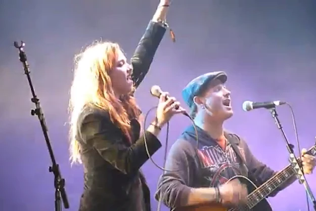 Lzzy Hale and Corey Taylor Lzzy Hale and Corey Taylor