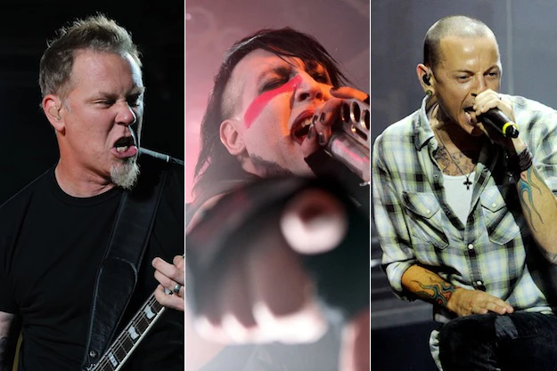 James Hetfield / Marilyn Manson / Chester Bennington James Hetfield / Marilyn Manson / Chester Bennington