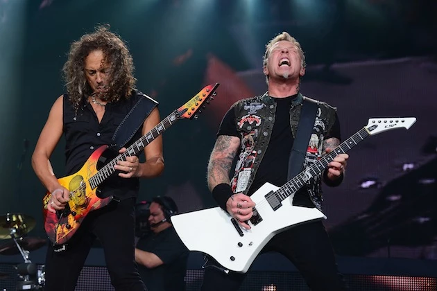 Kirk Hammett and James Hetfield Kirk Hammett and James Hetfield