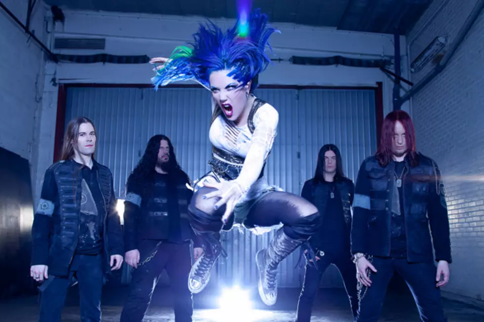 Arch Enemy Vocalist Alissa White-Gluz Performing Live With Broken Ribs