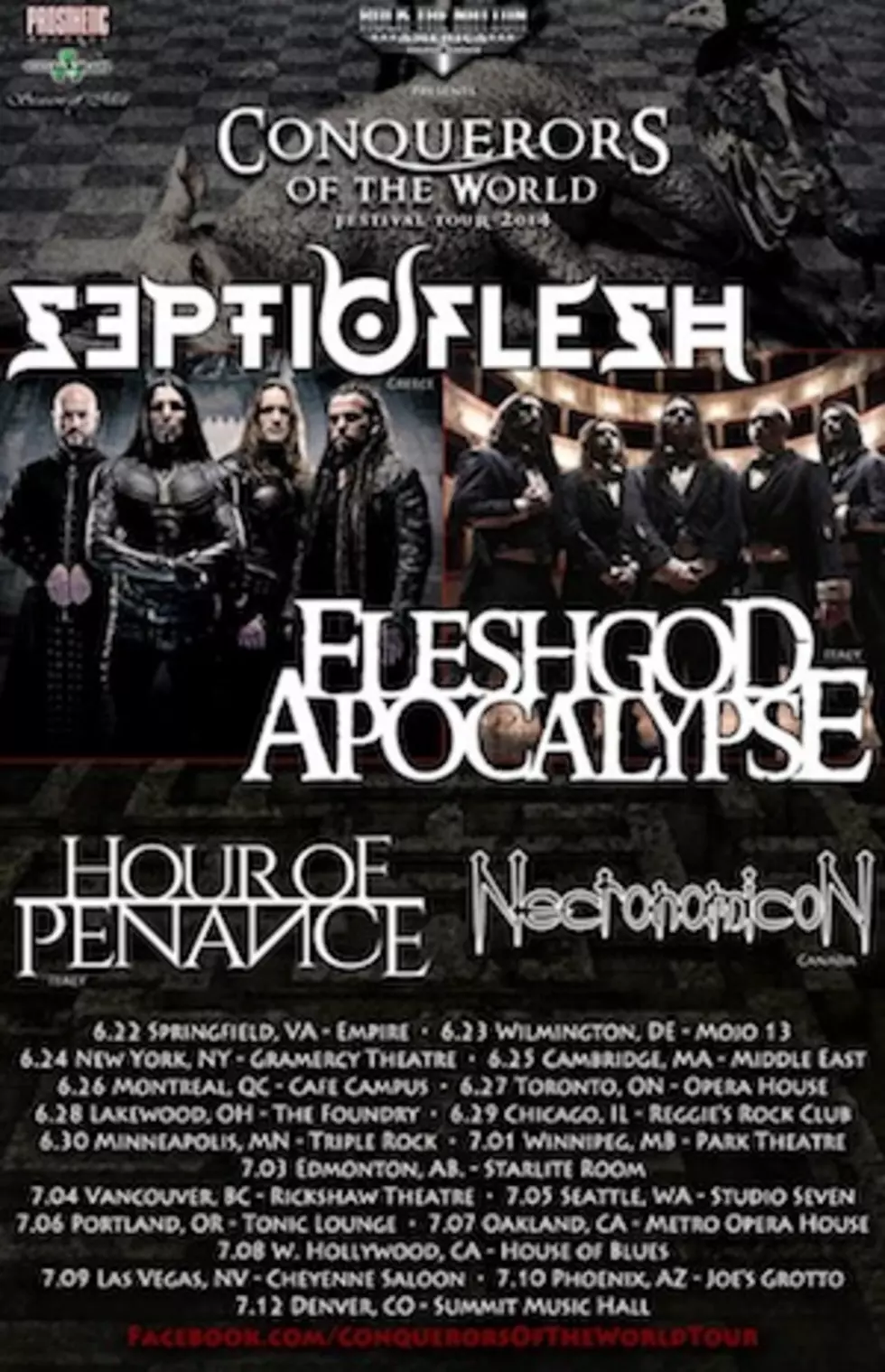 Septicflesh, Fleshgod Apocalypse + More Team Up for 2014 &#8216;Conquerors of the World&#8217; Tour