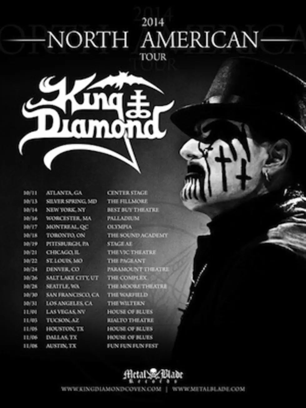 King Diamond Plots 2014 North American Tour