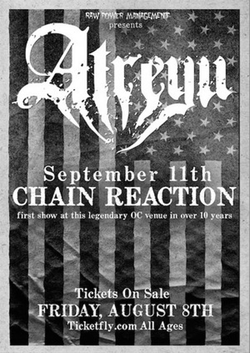 Atreyu Set Date for First Live Show in Three Years