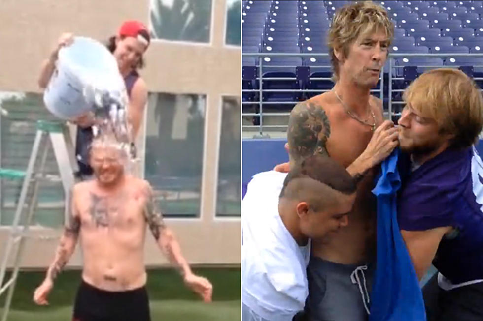 Corey Taylor + Duff McKagan Take ALS Ice Bucket Challenge