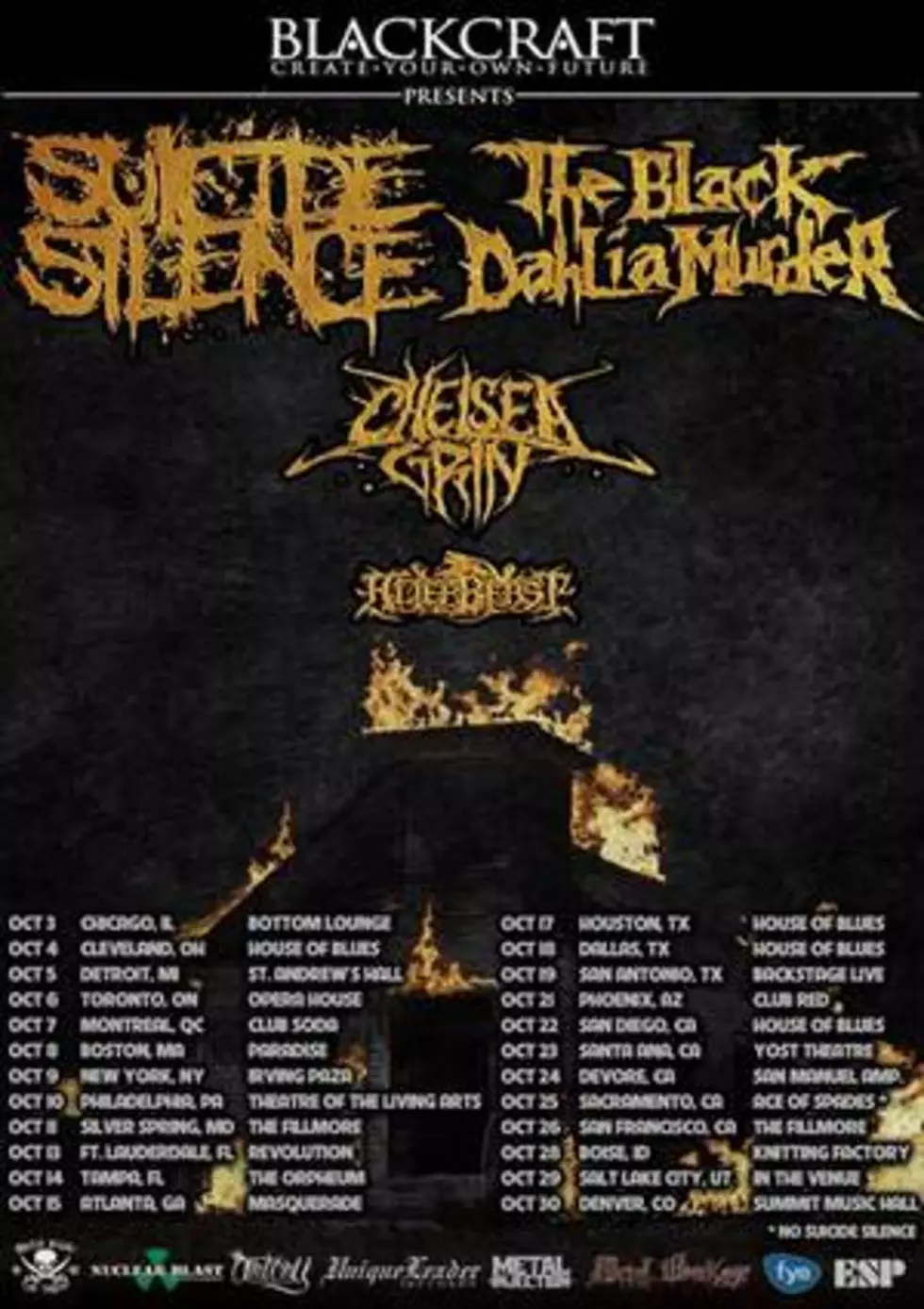 Suicide Silence + The Black Dahlia Murder Team Up For Fall 2014 Co-Headlining Tour