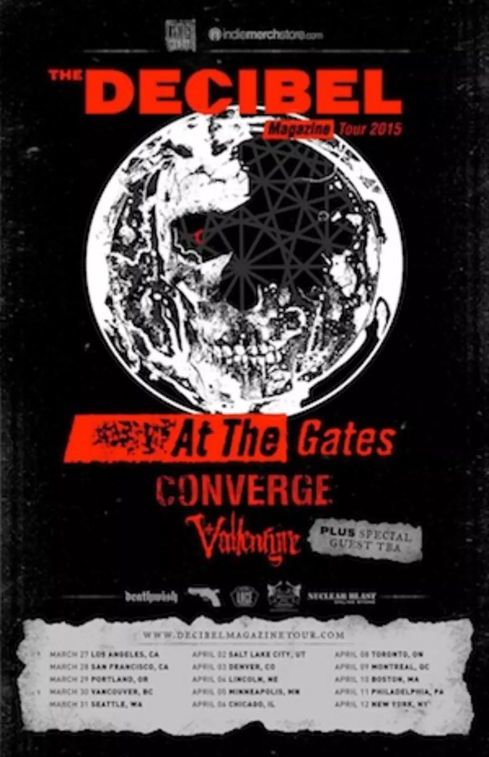 At the Gates, Converge + Vallenfyre Confirmed for 2015 Decibel Magazine Tour