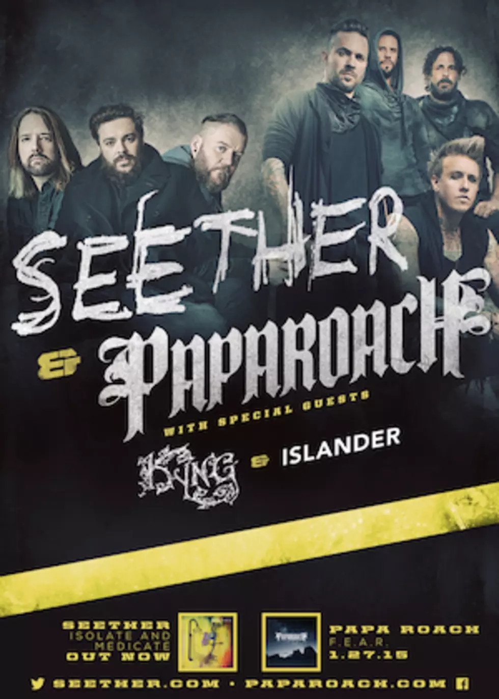 Papa Roach + Seether Announce Co-Headlining 2015 U.S. Tour