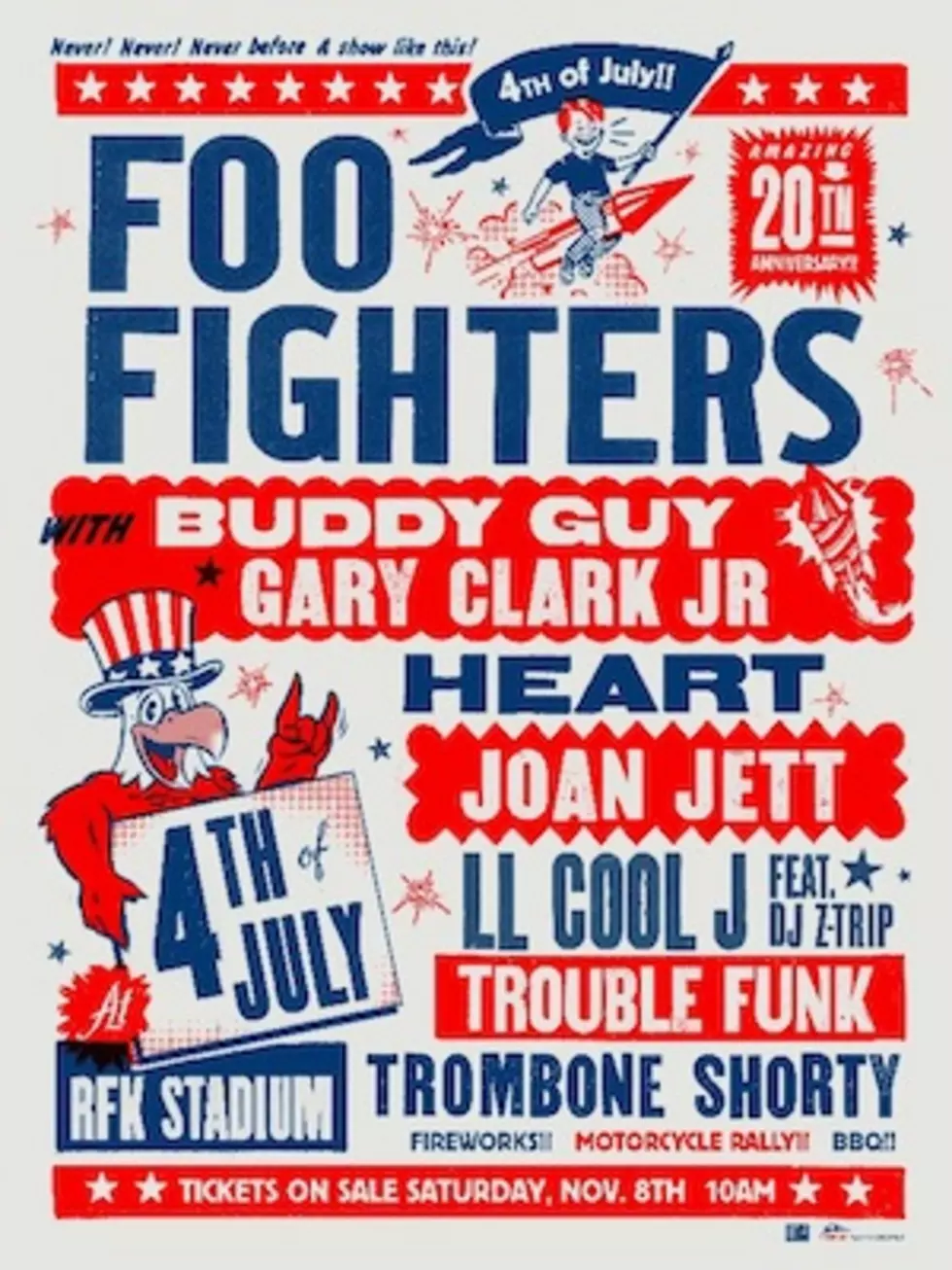 Foo Fighters Announce 20th Anniversary Bash for July 4 in Washington, D.C.