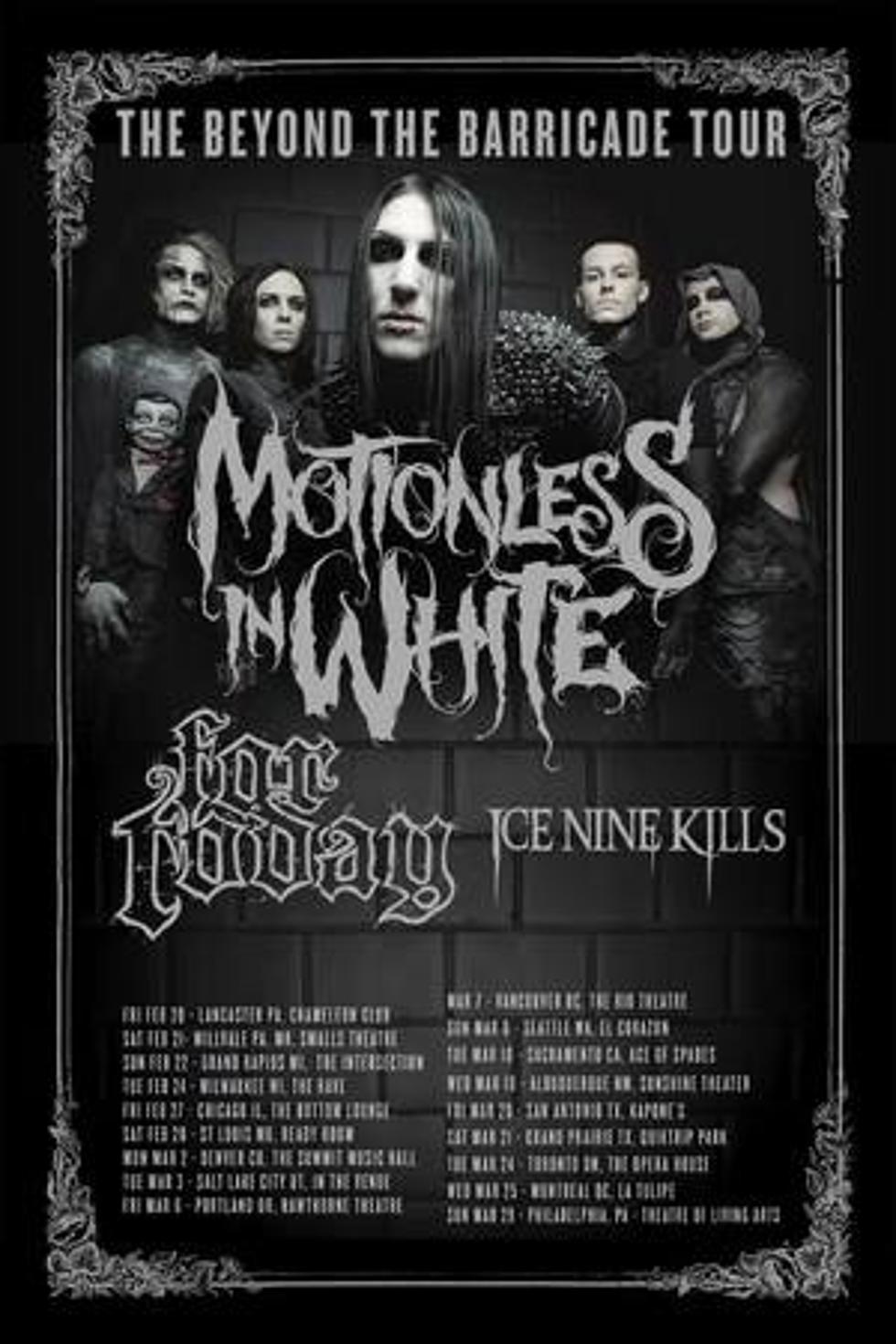 Motionless in White to Headline 2015 &#8216;Beyond the Barricade&#8217; Tour