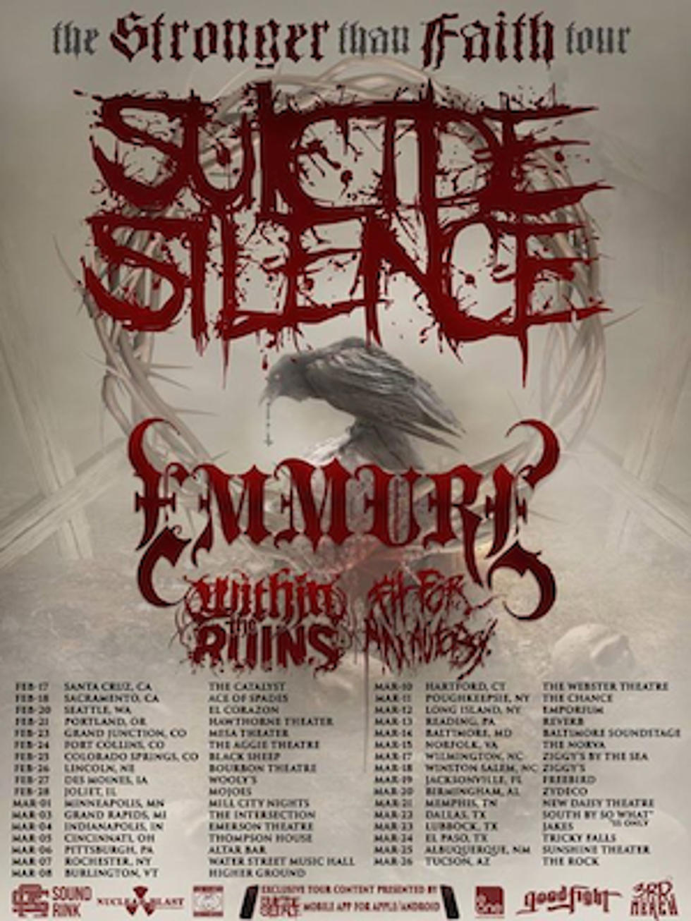 Suicide Silence Announce 2015 Tour With Emmure, Within The Ruins + Fit For An Autopsy