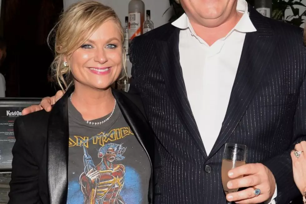Amy Poehler Rocks Iron Maiden Shirt at Golden Globes Party