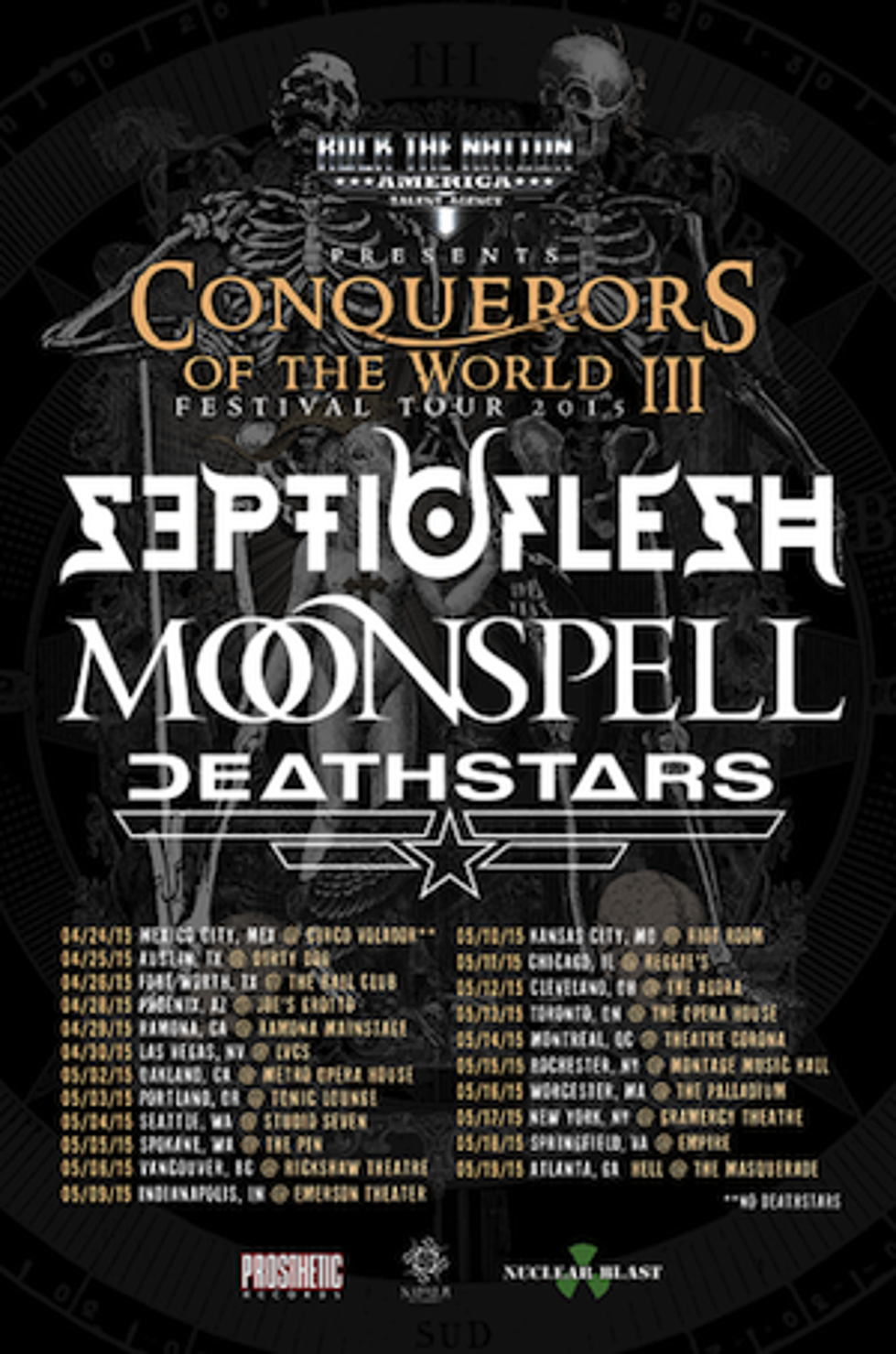 Septicflesh Set to Conquer North America on Tour With Moonspell + Deathstars