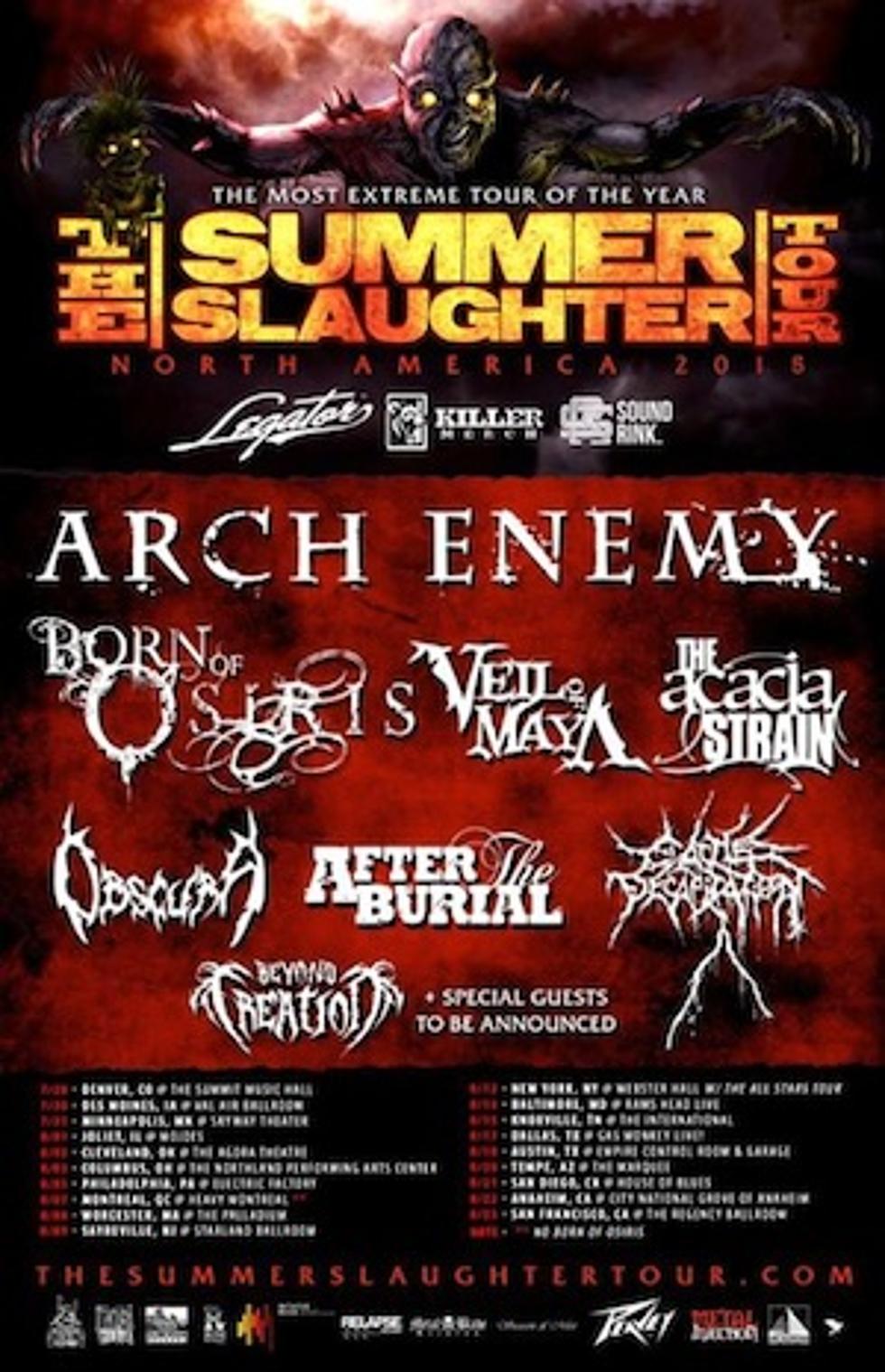 Arch Enemy, Born of Osiris, Veil of Maya + More Announced for 2015 Summer Slaughter Tour