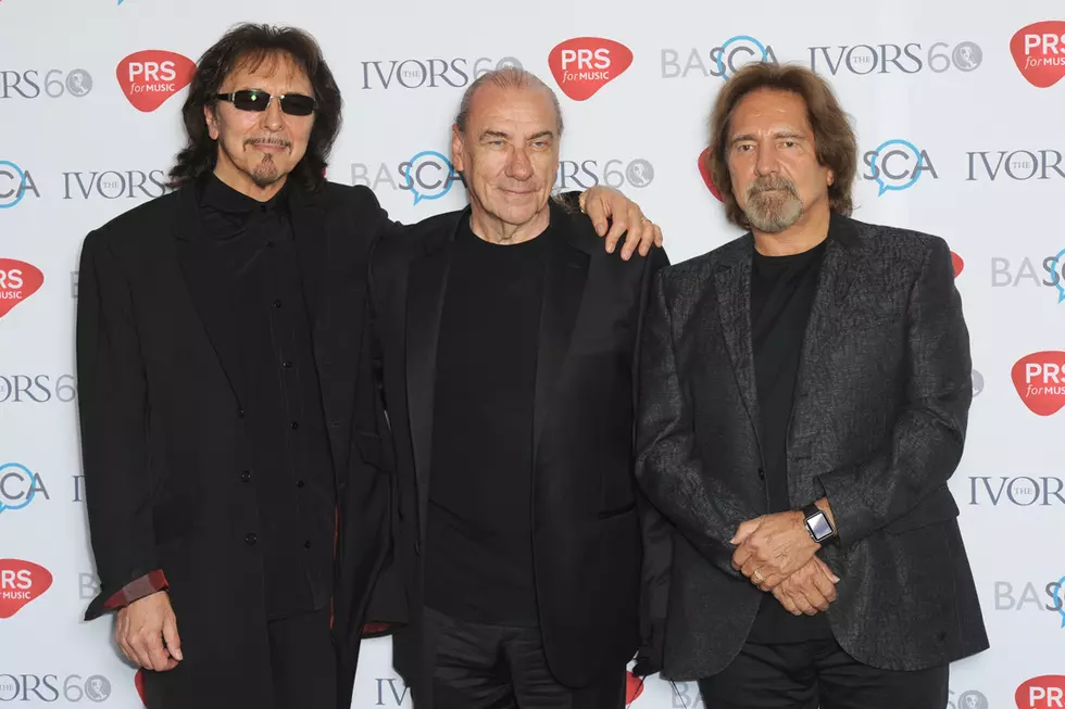 Black Sabbath Accept Ivor Novello Trophy With Bill Ward