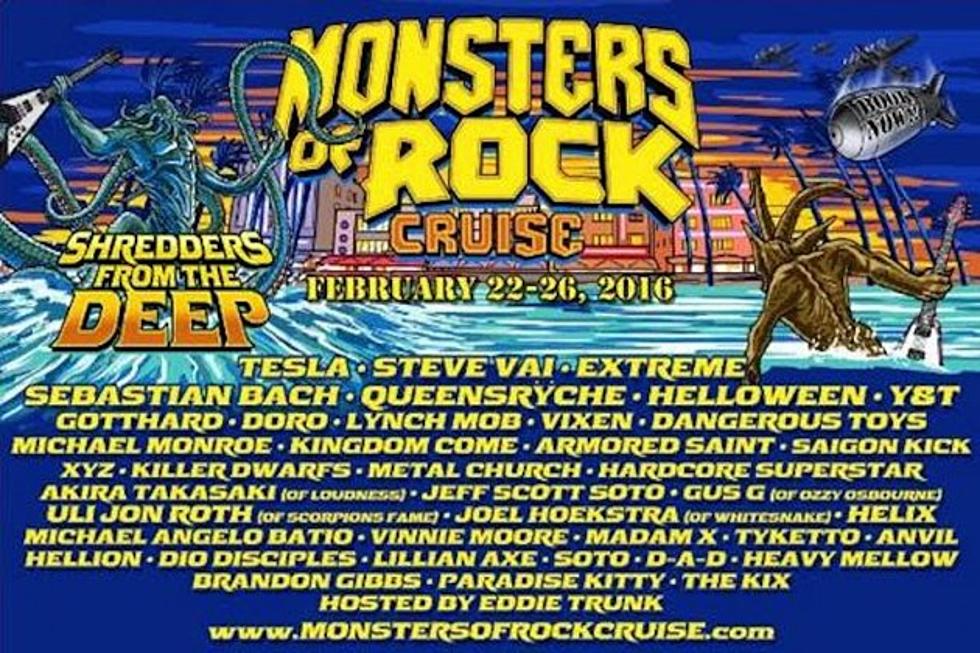 Steve Vai, Sebastian Bach, Queensryche + More Lead 2016 Monsters of Rock Cruise