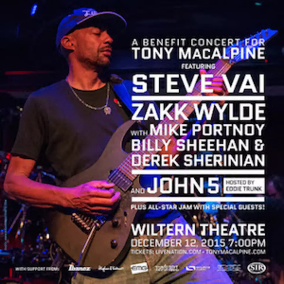 Steve Vai, Zakk Wylde + John 5 Lead Benefit for Fellow Guitarist Tony MacAlpine