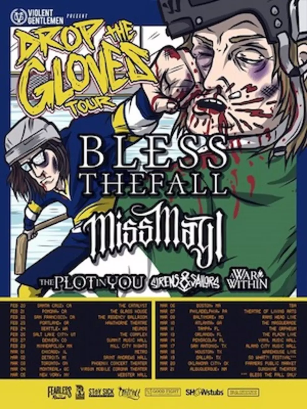 Blessthefall Tap Miss May I + More For 2016 Drop the Gloves North American Tour