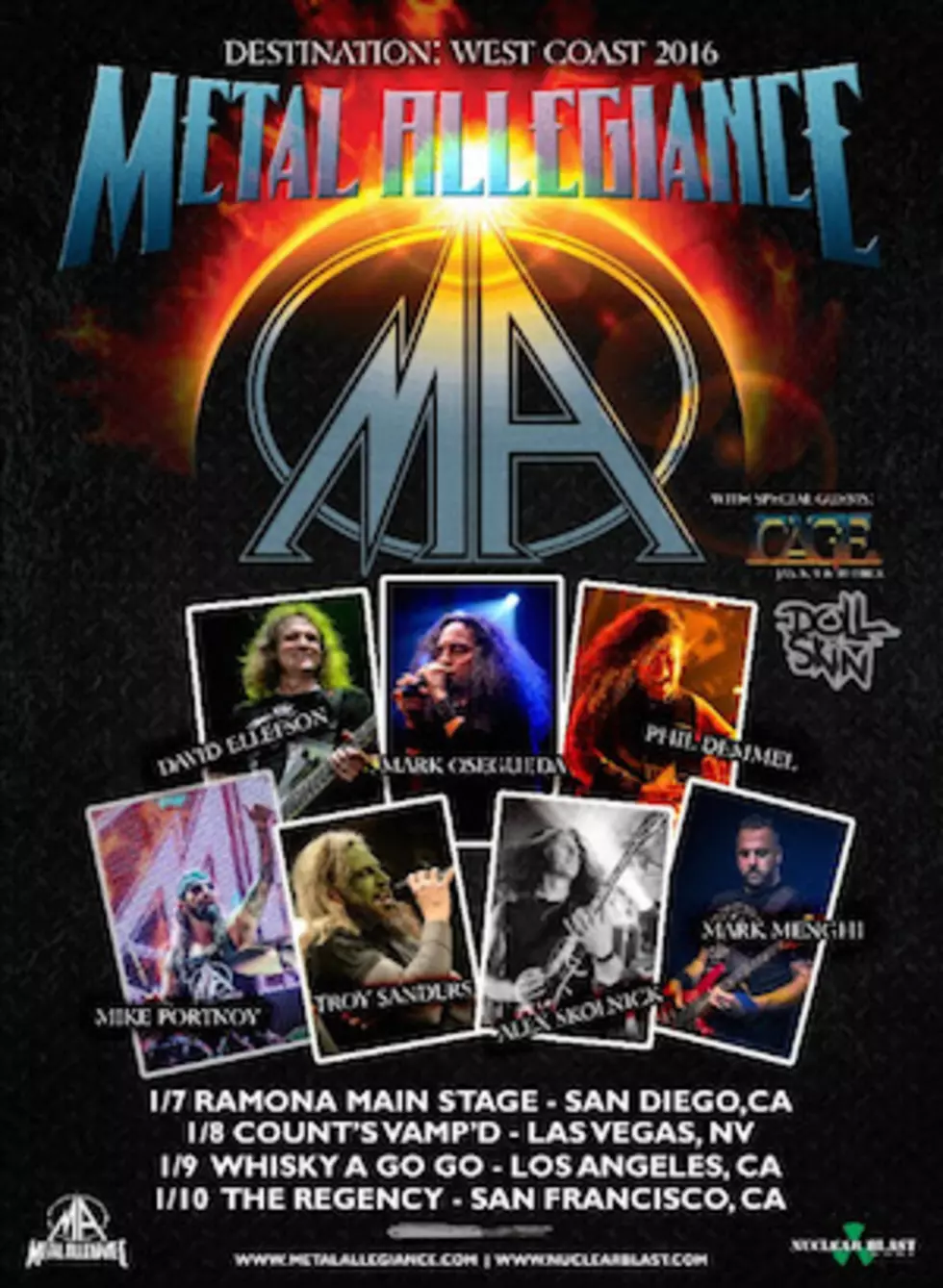 Metal Allegiance Announce January 2016 West Coast Shows