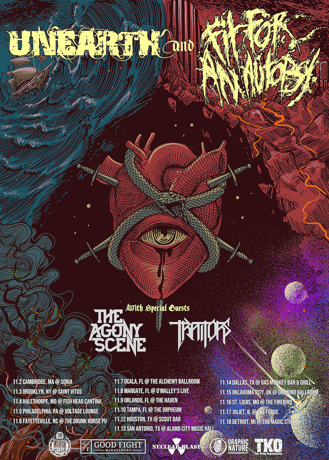 Unearth Announce U.S. Tour With Fit For an Autopsy + More