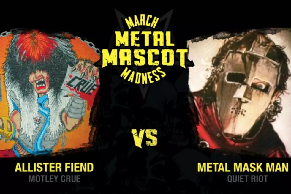 Motley Crue’s Allister Fiend vs. Quiet Riot’s Man with the Metal Mask – Metal Mascot Madness, Round 1