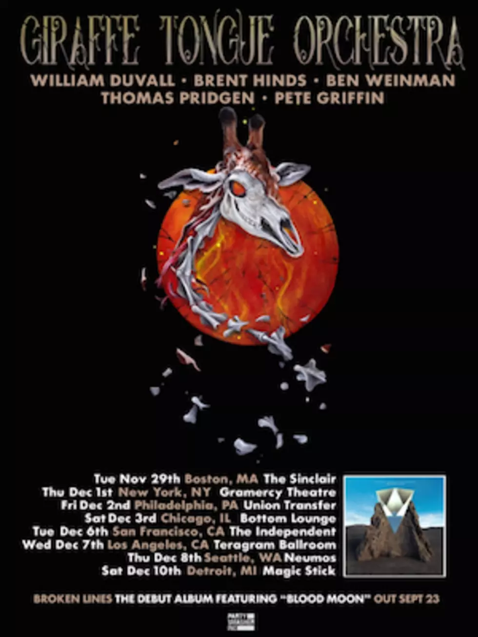 Giraffe Tongue Orchestra Announce Late Fall 2016 Tour Dates