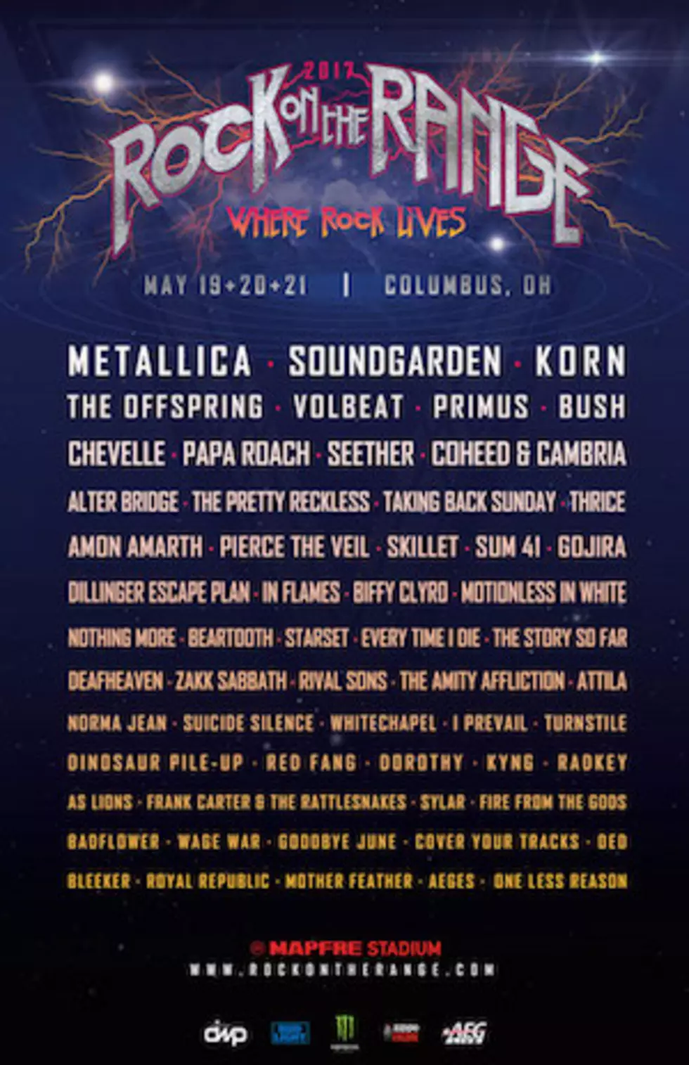 Metallica, Soundgarden + Korn to Headline 2017 Rock on the Range